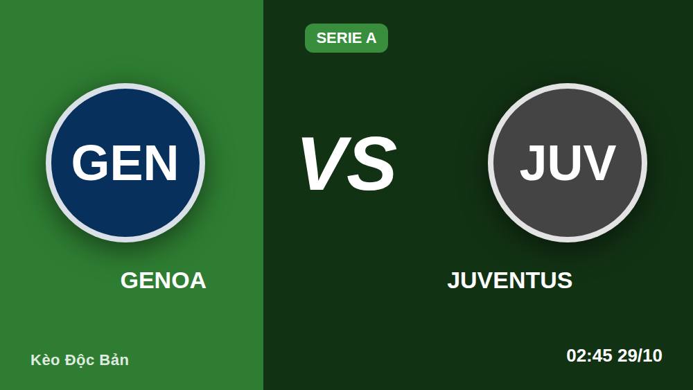 Genoa vs Juventus: Lật tẩy 3 lầm tưởng trước giờ bóng lăn